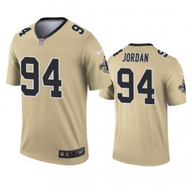 Camiseta Hombre NFL New Orleans Saints Cameron Jordan 94 Gold Inverted Legend
